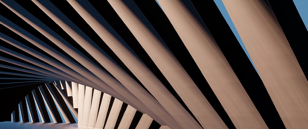 Abstract architectural lines representing private credit, preferred securities and the evolution of credit intermediation.